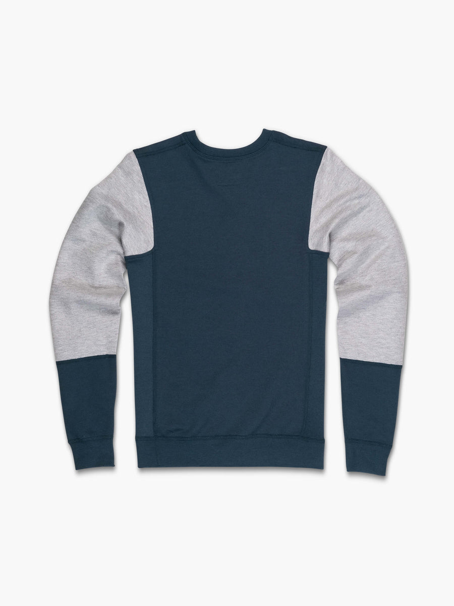 Women's Fitted Crewneck Sweatshirt | Spruce and Lunar Grey
