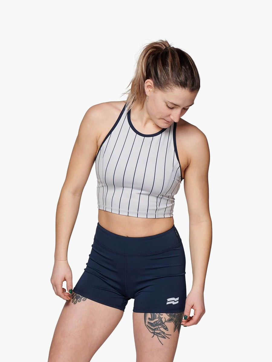 Basic Striped Sports Bra –