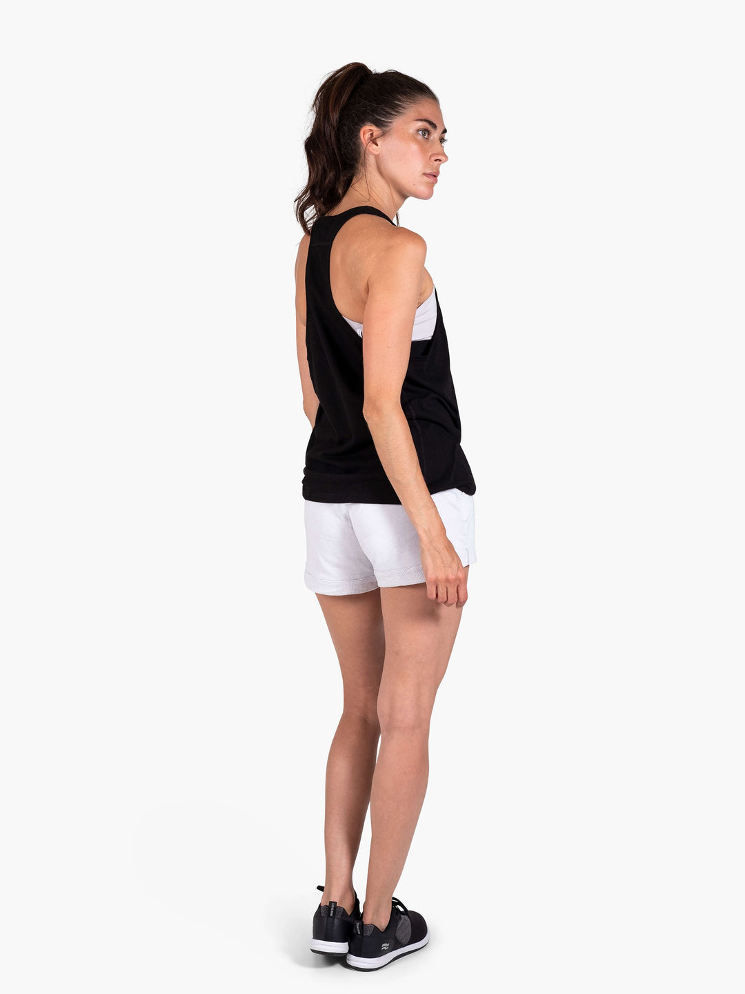 Women's Fold Gym Shorts | Chalk White Jersey – STRIKE MVMNT