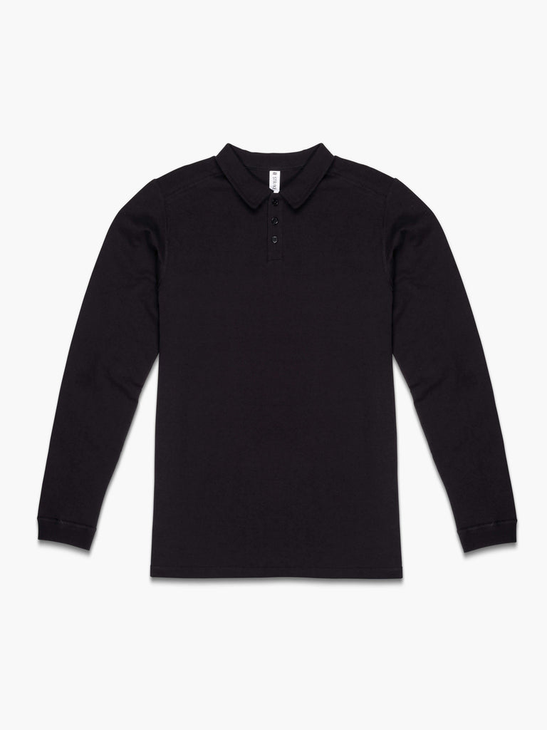 Men's Heavyweight Rugby Jersey | Phantom Black Cotton – STRIKE MVMNT