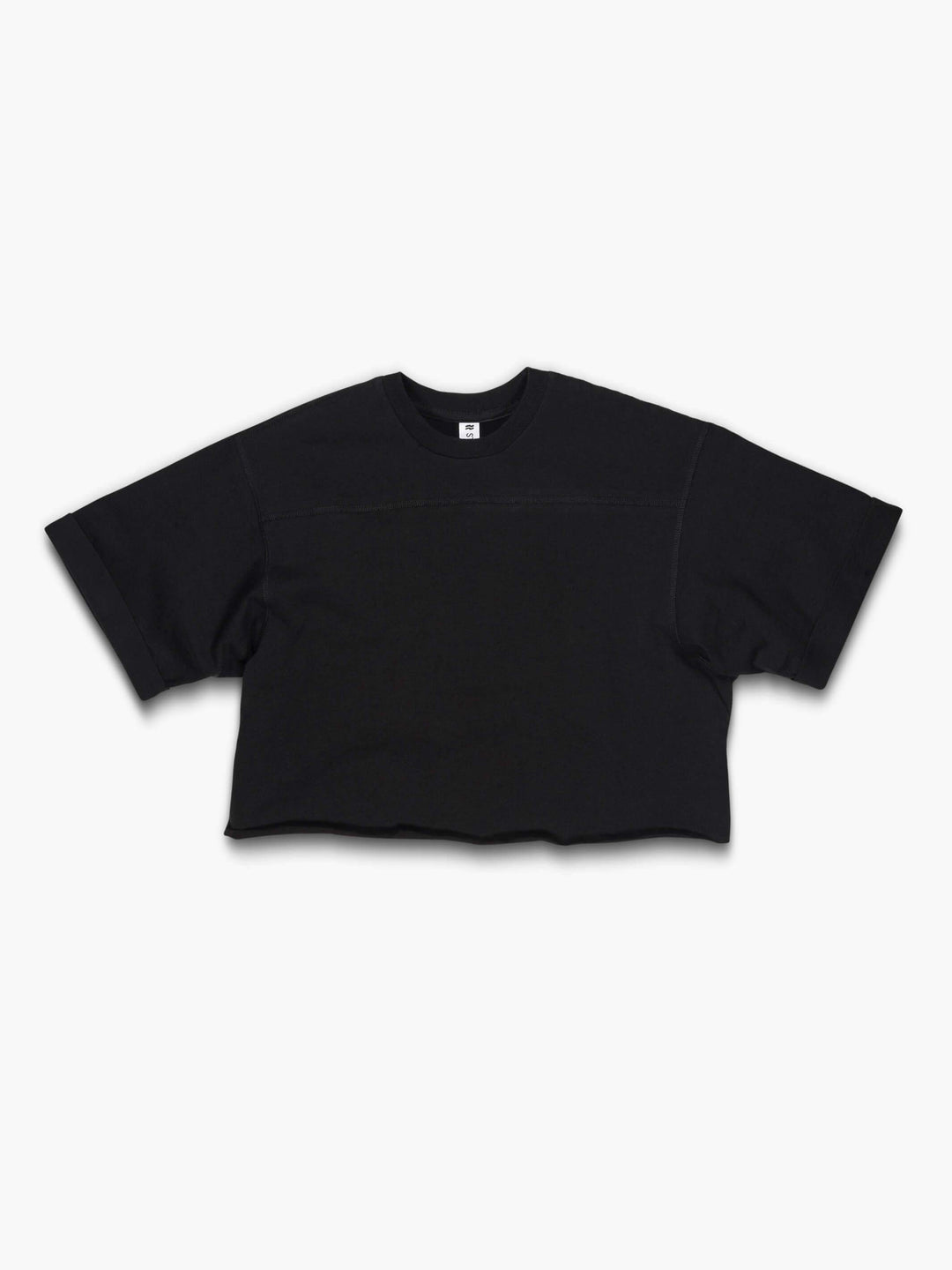 Women's Cropped Tee | Premium Heavy-Weight Cotton in Phantom Black