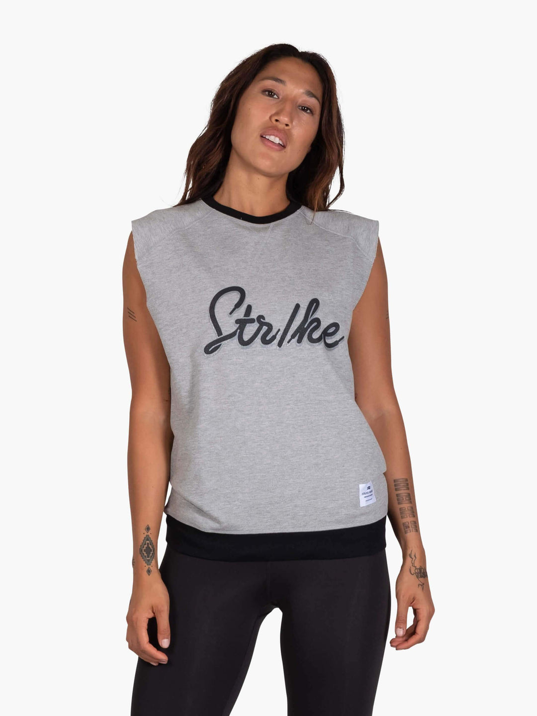 Fame Crew Cut-Off | Women's Laced Print Sweatshirt – STRIKE MVMNT