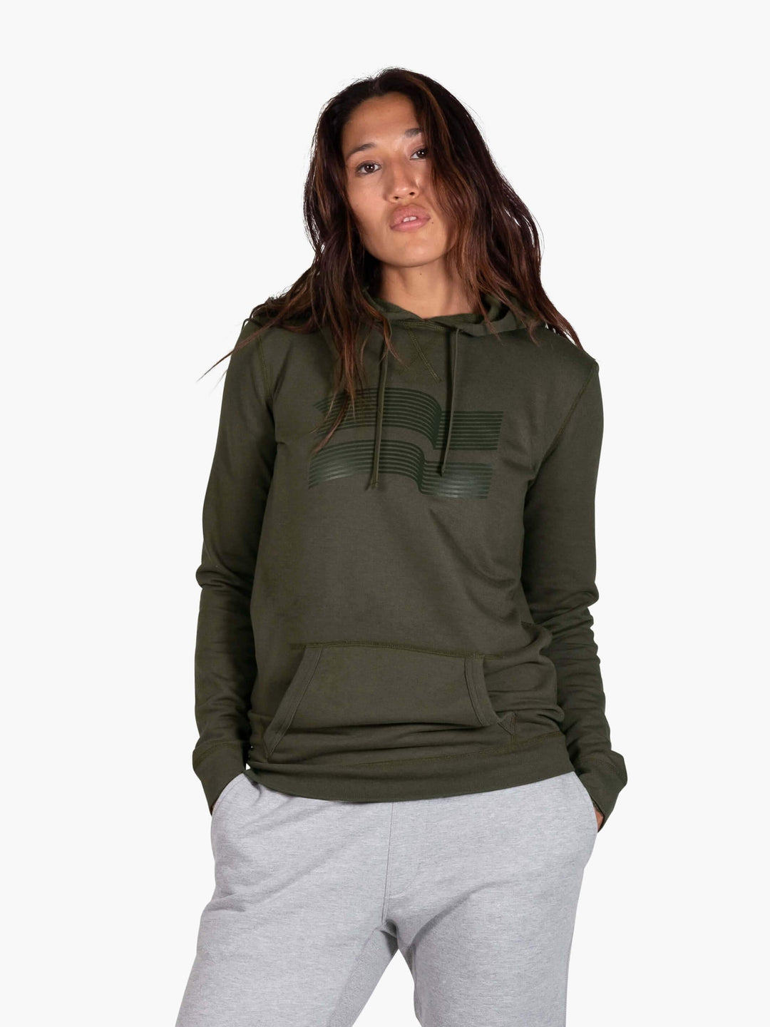 Strike MVMNT Keeper Pullover Hoodie Variable S Burnt Olive Terry Fleece